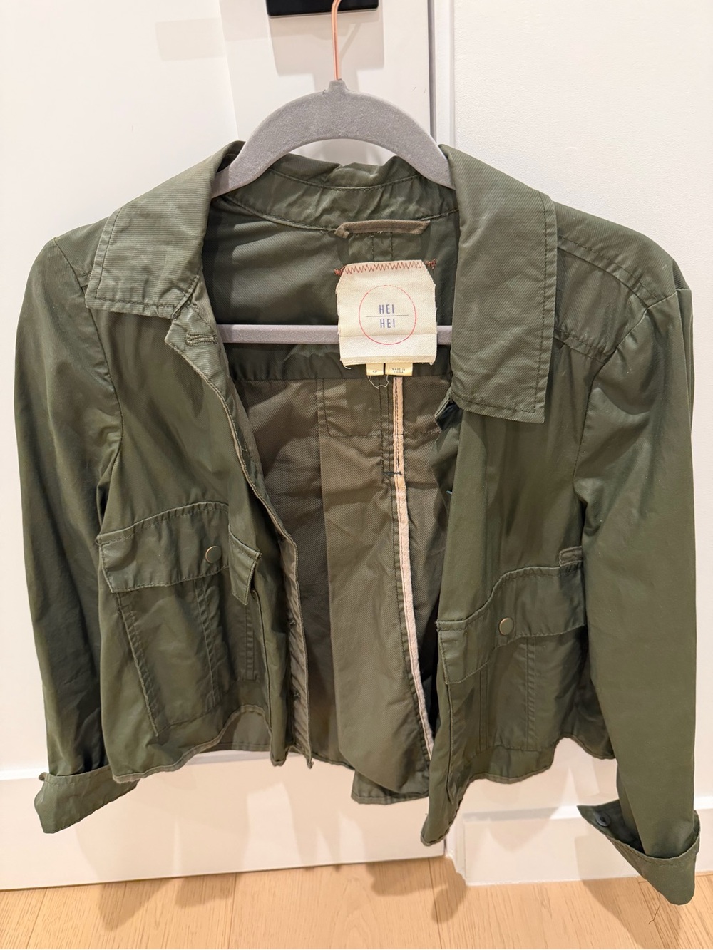 Women's Olive Work Jacket - Picture 2 of 5